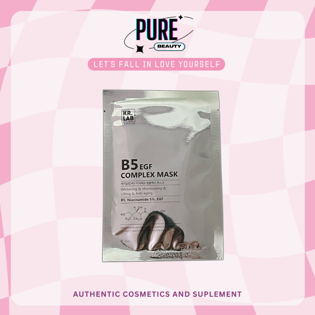  Combo 10 Mặt nạ Mask B5 Kr.Lab EGF complex giúp cấp ẩm dưỡng trắng phục hồi da 