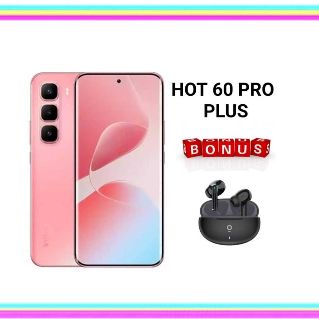 INFINIX HOT 60 PRO PLUS NFC 8/128 & 8/256 NEW GARANSI RESMI Harga 2,429,000 rupiah*Gratis Ongkir