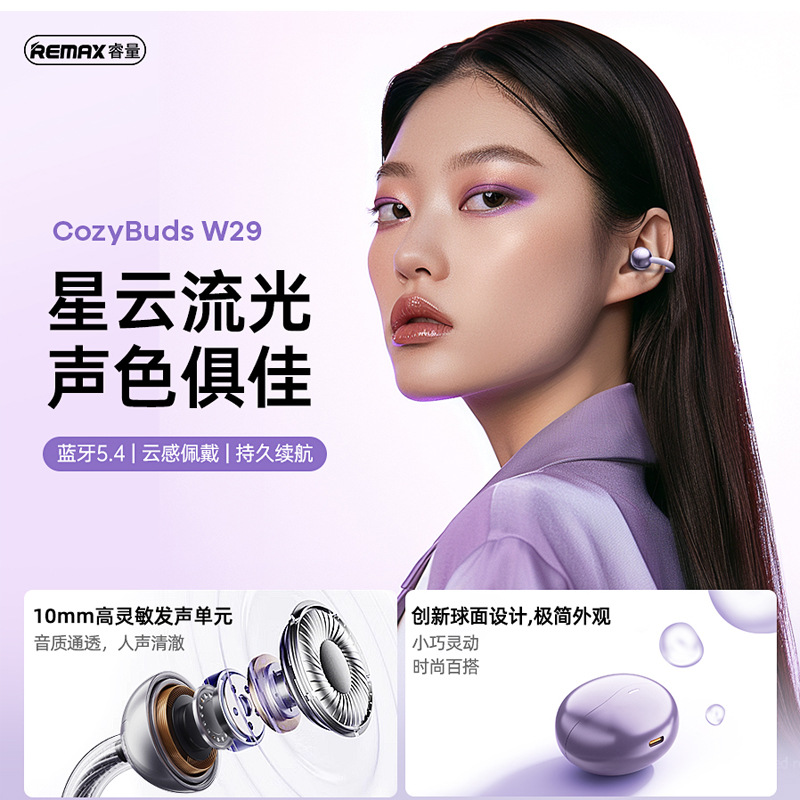 Remax Bluetooth 5.4 Mobile Music Not in Ear Clip Wireless Earphones Replacement Earbuds ราคา 849,662 บาท*ส่งฟรี