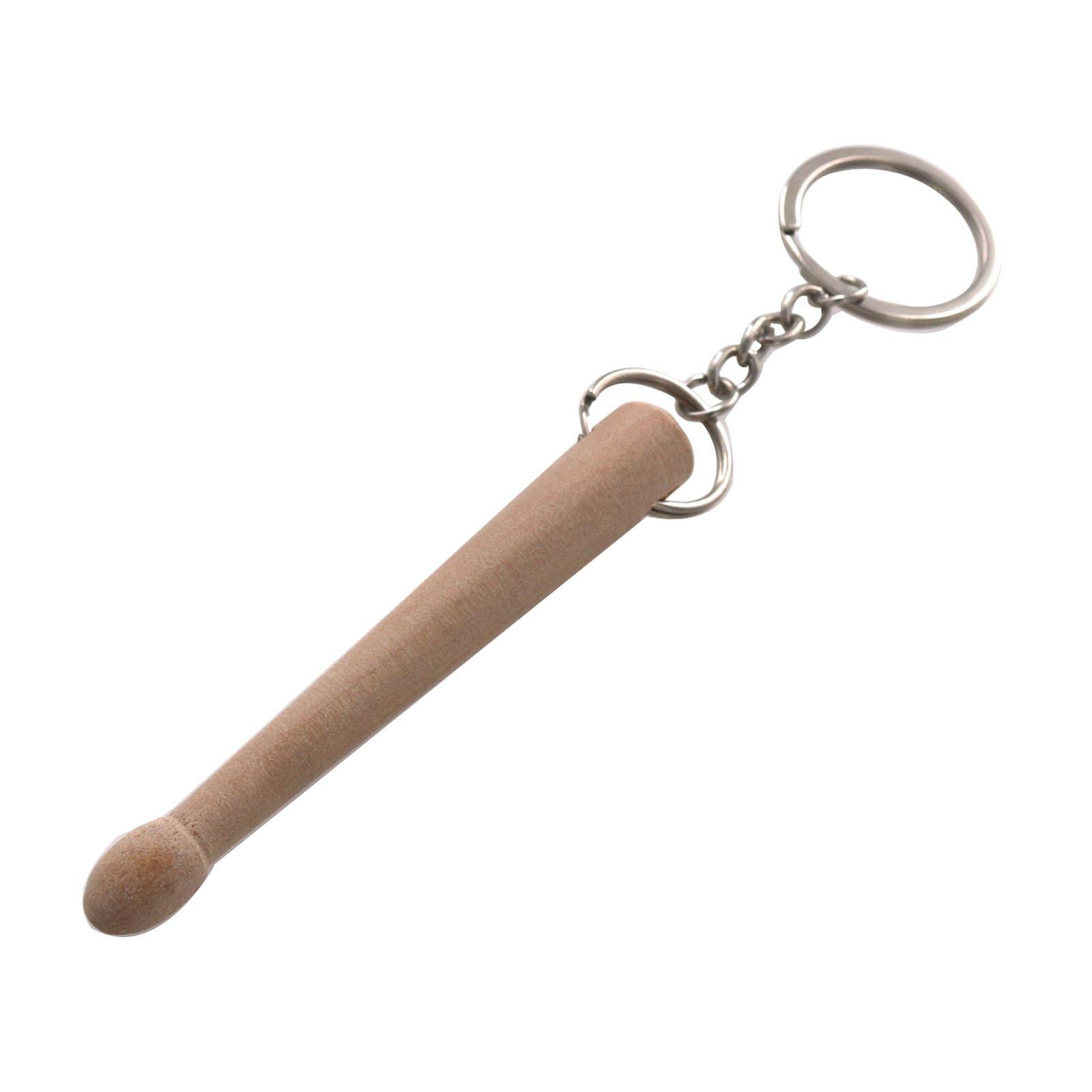 Mini Drumstick Keychain Wood Keychain Drumsticks Percussion Key Chain for Backpack