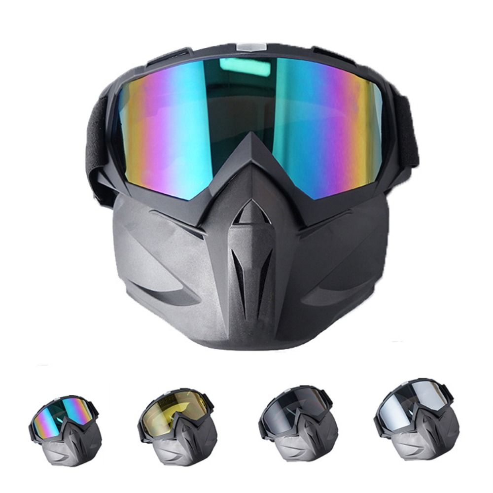 UREAN Chống gió nạ đua xe mô tô đường địa hình Chống cát UV Toàn bộ khuôn nạ Kính Bảo vệ mắt Thiết bị Hiệp Sĩ nạ Mũ bảo hiểm Thể thao ngoài trời