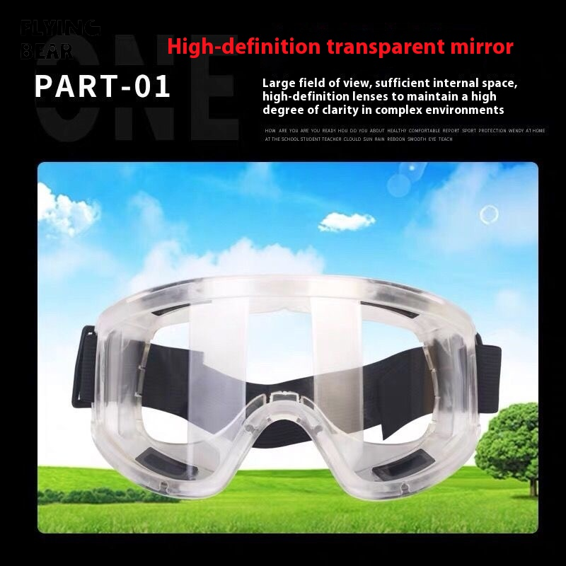 Bay gấu Kính mắt bảo vệ cho an toàn, chống giật gân, chống bụi, Windproof bảo vệ mắt