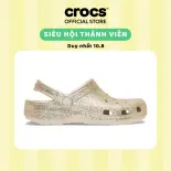 Giày Clog Unisex Crocs Classic Chunky Glitter - Sandstone - 212049-0LH