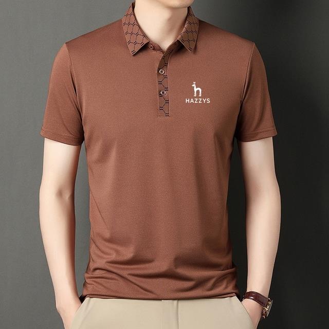 2023 Fashion Polo Shirt for Man Short Sleeve Casual Summer Cool T Shirt Mens Clothing Streetwear Hazzys Polo Shirt