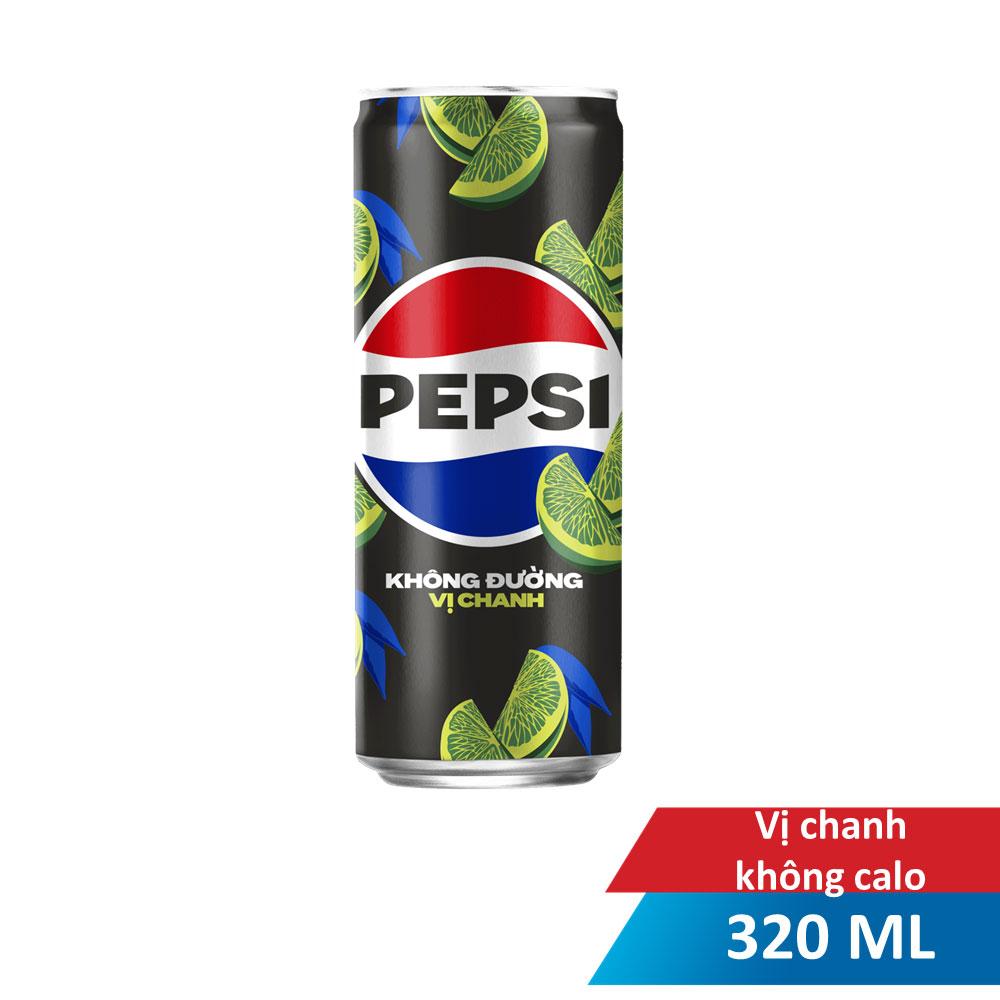 [Co.op Online] - Nước ngọt Pepsi zero calo chanh 320ml