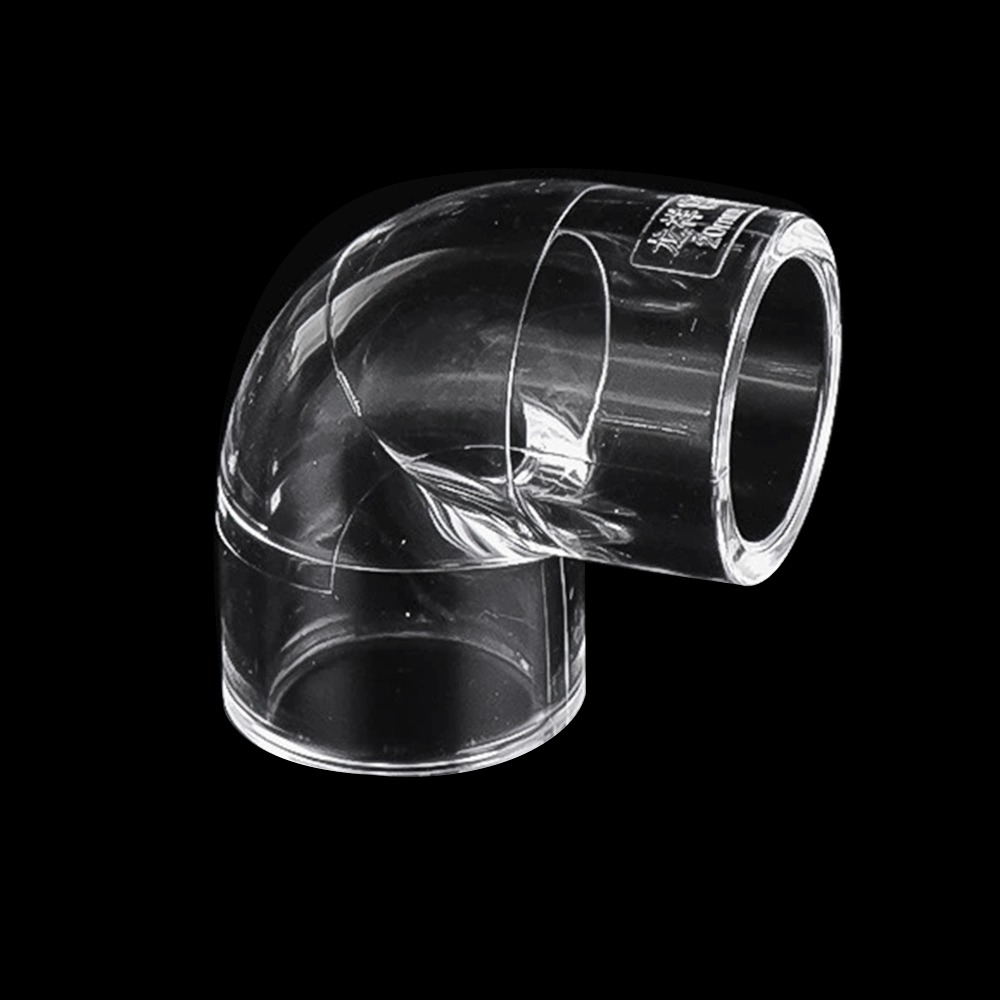 NQICZR 16 20mm Phụ kiện ống nhựa Acrylic Kính mica trong suốt Trong suốt Khớp nối vườn bể cá Chất lượng cao Khuỷu 90 độ Đầu cắm Phụ kiện bể nước bể cá - 8