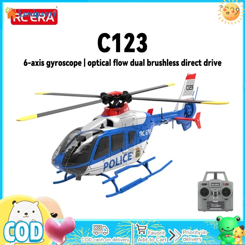 C123 Remote Control Helicopter 6CH Double Brushless Direct Drive Single Paddle RC Helicopter Toys Gifts For Boys Girls ราคา 10,398 บาท*ส่งฟรี