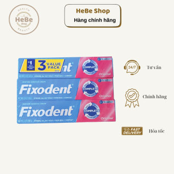 Keo Dán Hàm Răng Giả FIXODENT Original 68g Chính hãng Made in USA