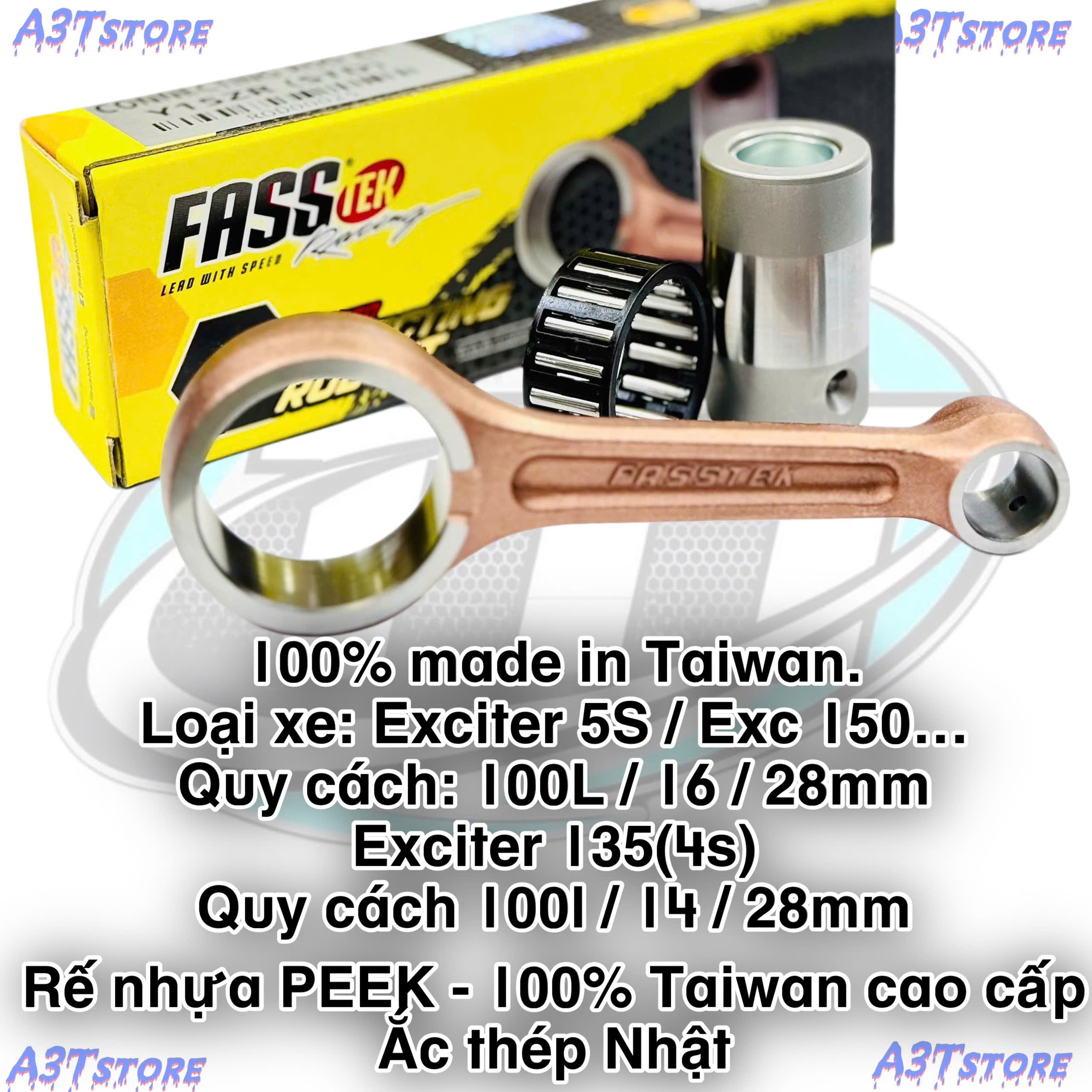 Tay dên Fasstek Racing (ex135/ex150) STD 100L