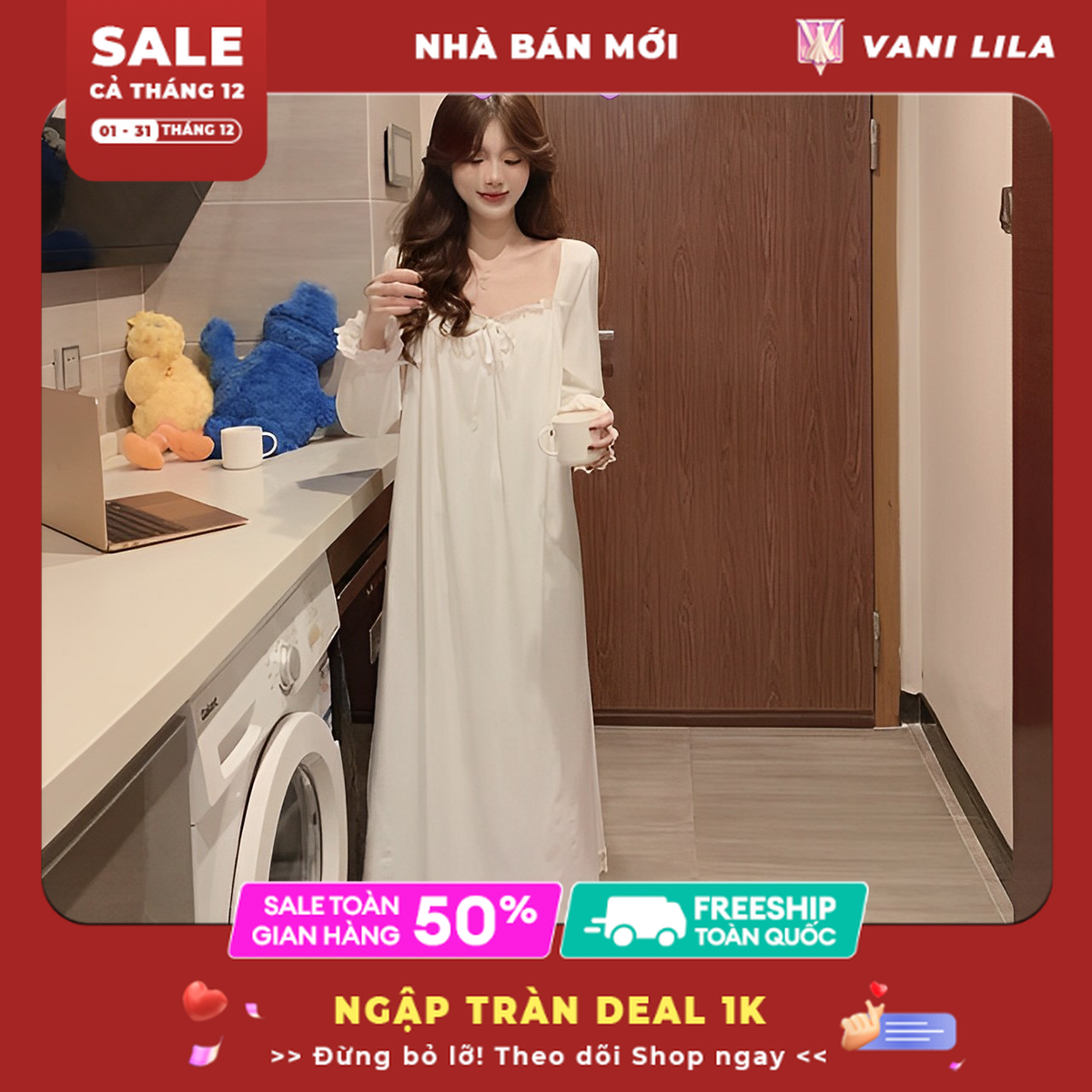 Váy Ngủ Dài Kín giá rẻ Tháng 3,2024|BigGo Việt Nam