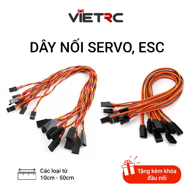 Dây nối dài servo và ESC 10/30/50cm loại tốt chống nhiễu