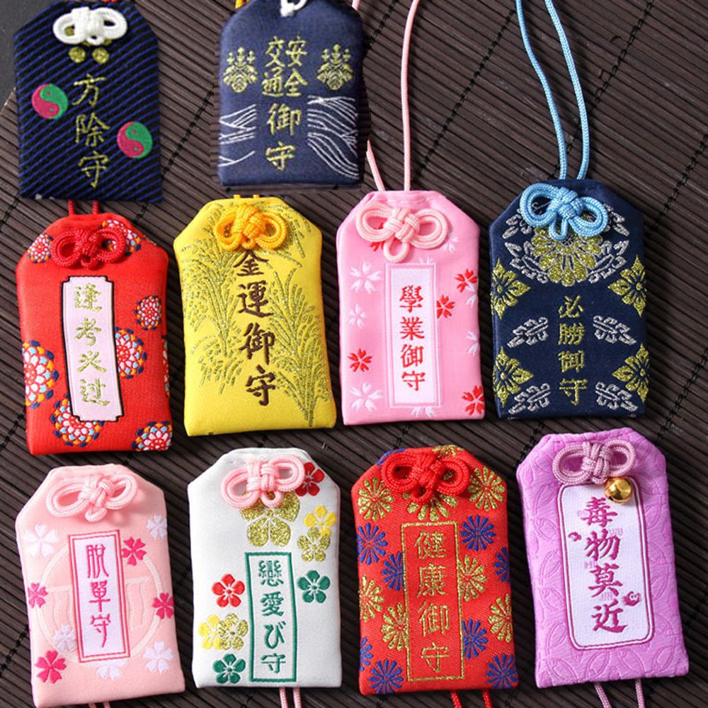 Okdeals lời chúc tốt lành hương thơm gói omamori bùa may mắn thêu Nhật Bản Asakusa chúc may mắn