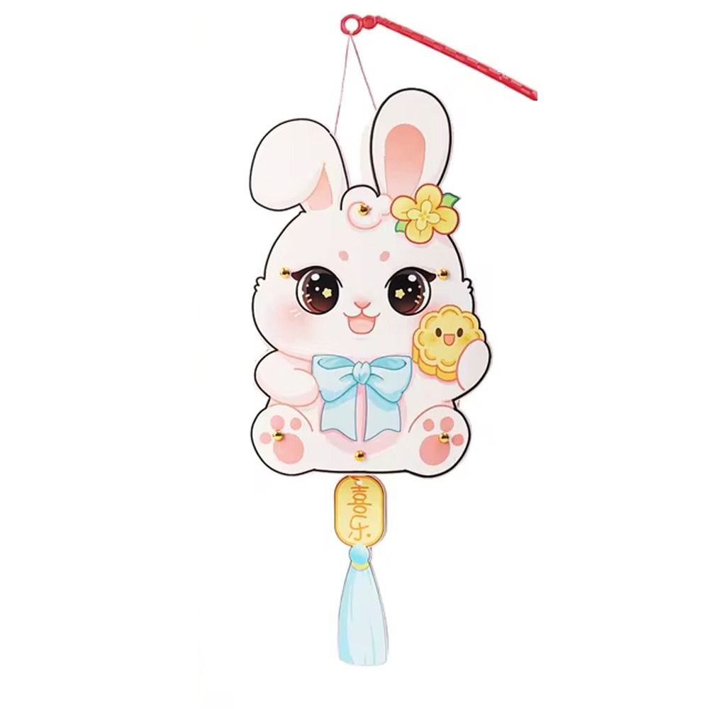 UMBRAULI Portable Mid-Autumn Festival Glow Lanterns Traditional Paper Chinese Style Lantern LED Lantern Handmade Luminous Butterfly Rabbit Lamp Children Gift