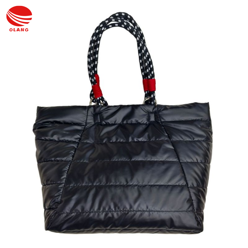 Olang Túi Túi tote chần đơn giản Túi Tay cầm bằng chạc đi lại túi thông thường Túi đeo vai dễ phối