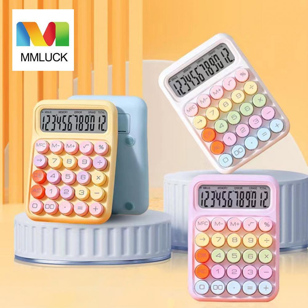 MMLUCK 12-digit Cartoon Mechanical Calculator Mechanical Large Display