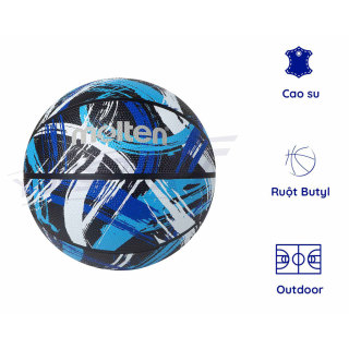 Quả bóng rổ MOLTEN Streetball Outdoor Rubber Size 7 Chính Hãng [Kèm Kim Bơm] thumbnail