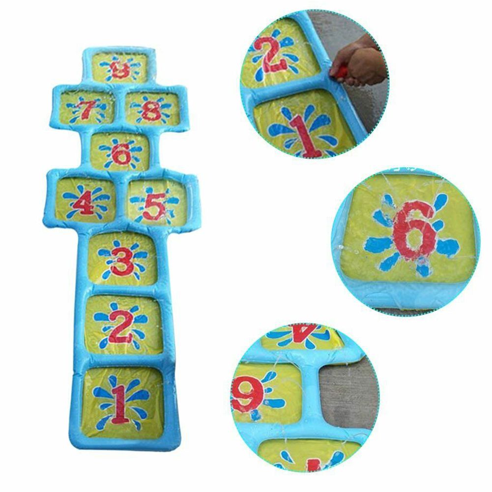 Đối đầu remission86on8 Pad thiết bị Tưới phun nước sân trẻ em vui vẻ phun nước Mat kỹ thuật số đồ chơi bơm hơi hopscotch