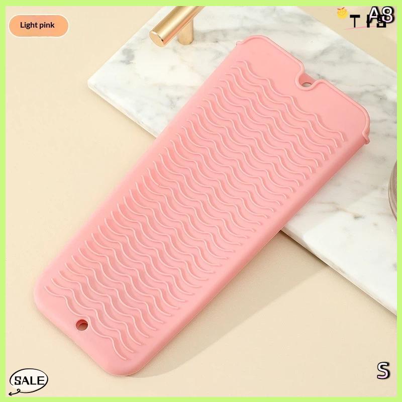 Follow Get New【TIS】 1pcs Silicone chịu nhiệt Pad Pouch lưu trữ túi cách nhiệt Mat cho máy ép tóc nhiệt uốn thanh Curler Bìa - 4