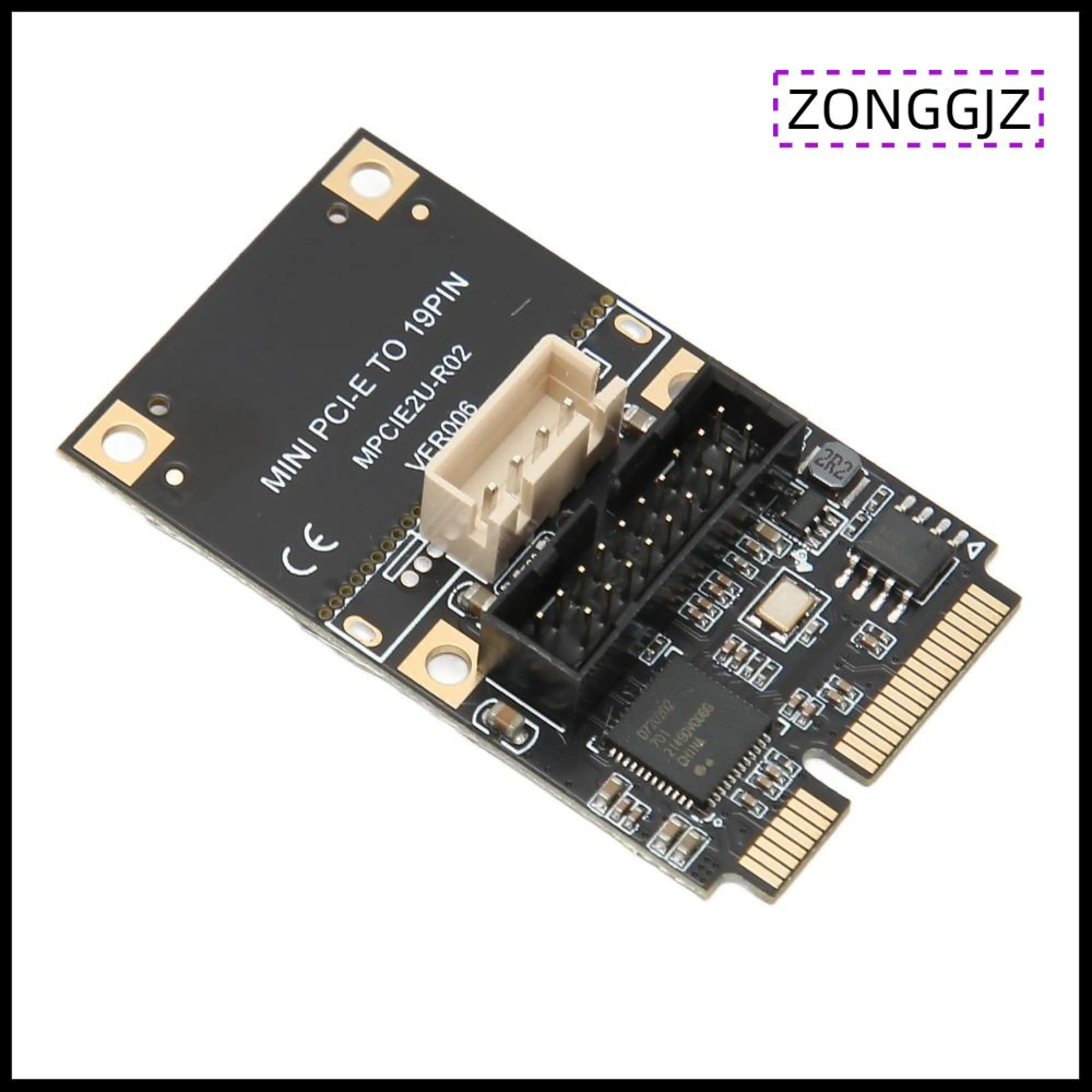 ZONGGJZ MALL 255 ส่วนเชื่อมต่อด้านหน้า การ์ดขยาย Mini PCIE เป็น USB3.2 ความเร็ว 5Gbps การส่งสัญญาณที่เสถียร การ์ดขยาย USB3.2 GEN1 ความเร็วสูง เสียบแล้วใช้งานได้ทันที การ์ดขยายแบบ Swap สำหรับ USB สำหรับ Windows XP 7 8 10 11