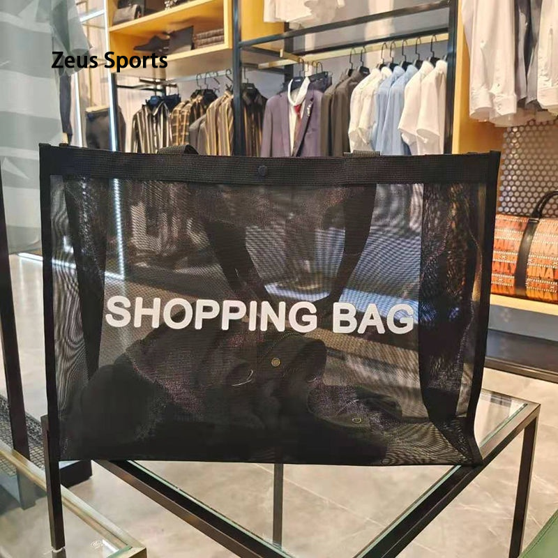 Shopping/Beach/Shopping Net Bag Transparent Nylon Large Capacity ราคา 148 บาท*ส่งฟรี