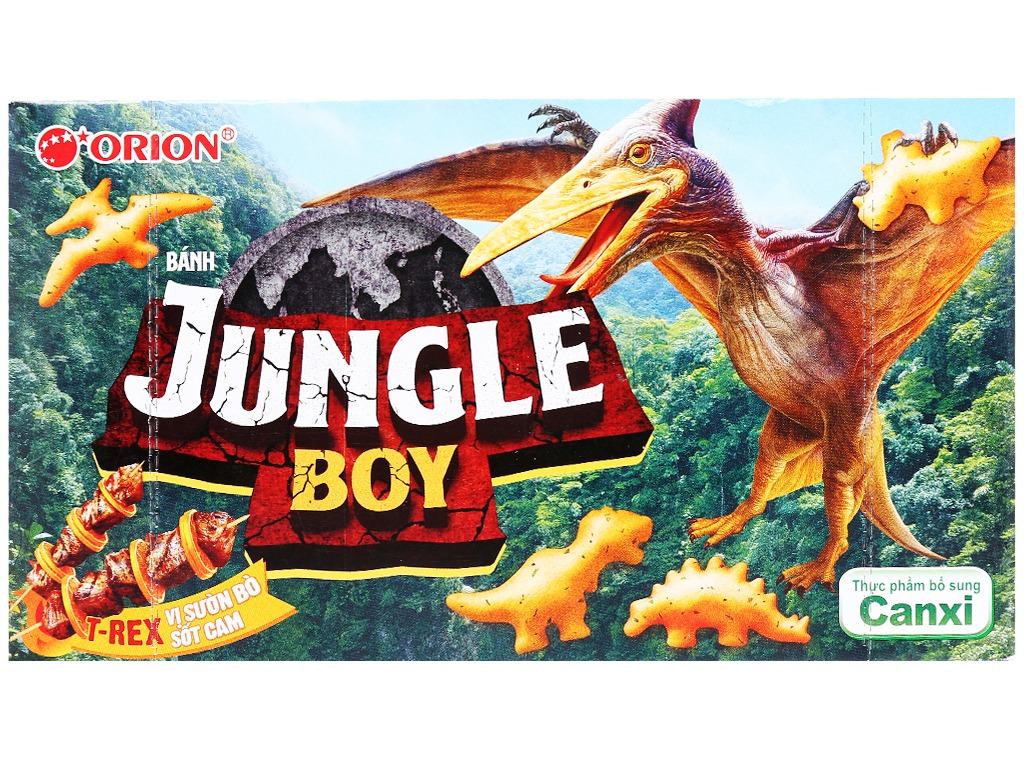 Bánh Cá Jungle Boy Orion T-Rex Vị Sườn Bò Sốt Cam Hộp 35g