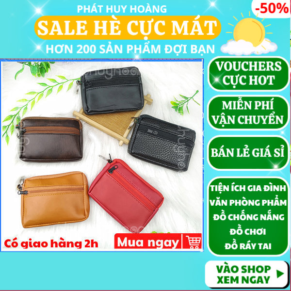 Bóp ví đựng tiền, giả da cực đẹp và tiện lợi, giá rẻ ( giao màu ngẫu nhiên ), ví tiền nữ mini cầm tay, bóp đựng thẻ đựng tiền nữ học sinh, ví da nữ đựng tiền nhỏ gọn, ví giả da nam đựng giấy tờ cá nhân, Phát Huy Hoàng