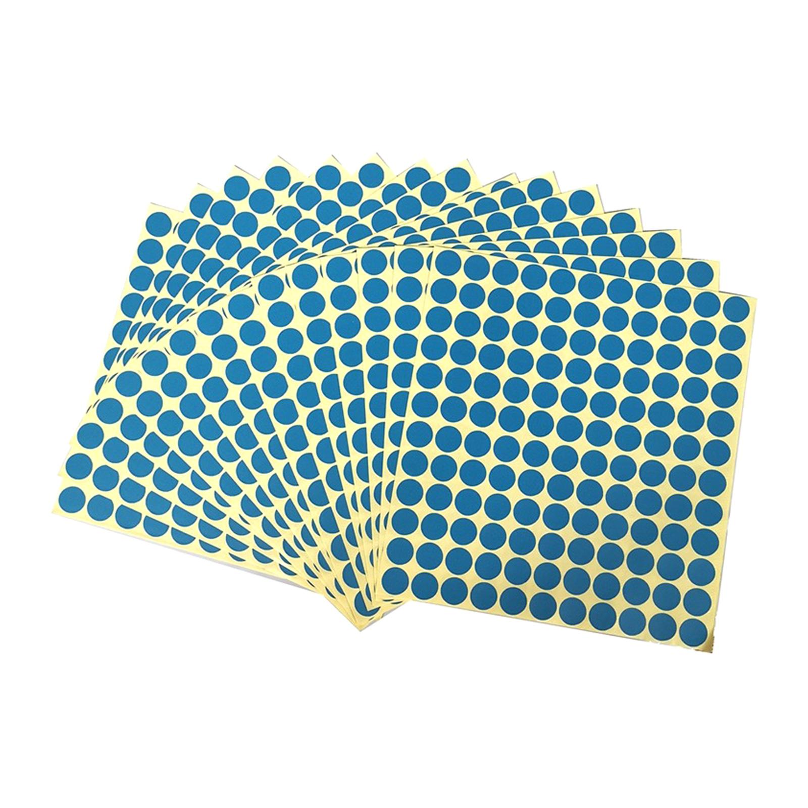 VIP Educational Supplies Pte Ltd Adhesive Round Label 13mm diameter Blue 1980pcs/per pkt