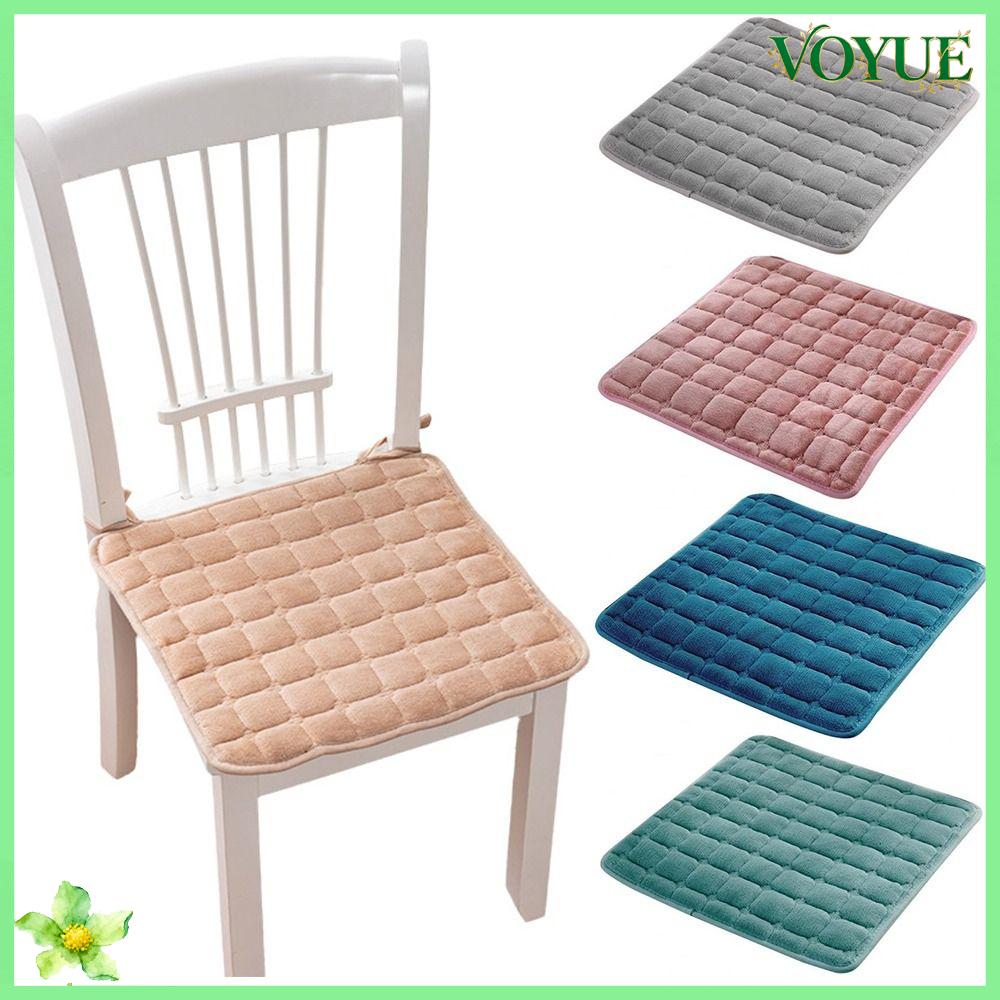 VOYUE 45x45cm Đệm ghế Vải flannel Ngoài ra, nhung Đệm ghế ô tô Mềm mại Hình vuông Đệm eo Trang trí văn phòng tại nhà