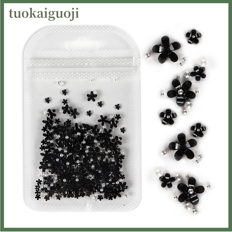 tuokaiguoji Kim cương giả trang trí móng tay nghệ thuật hoa Acrylic Phụ Kiện Làm móng thiết kế móng tay