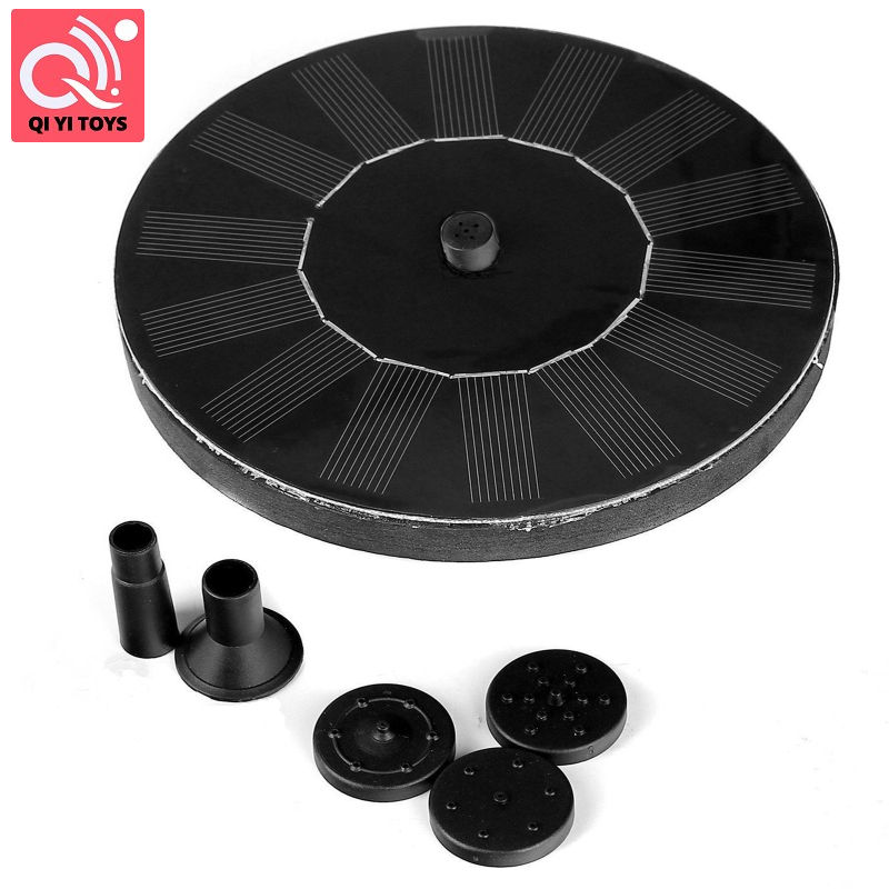Đài phun nước năng lượng mặt trời bồn tắm cho chim cảnh quan non bộ đài phun nước với 4 vòi phun thay thế cho hồ nước bể cá cảnh