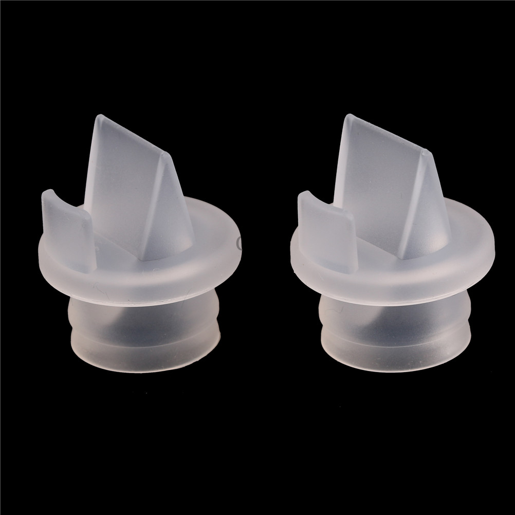 QAM 2 cái van mỏ vịt bộ phận bơm sữa bơm núm vú cho bé bú bằng silicon