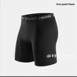 Vintlook quần short đồ thể thao bó nam màu đen và trắng S-5XL