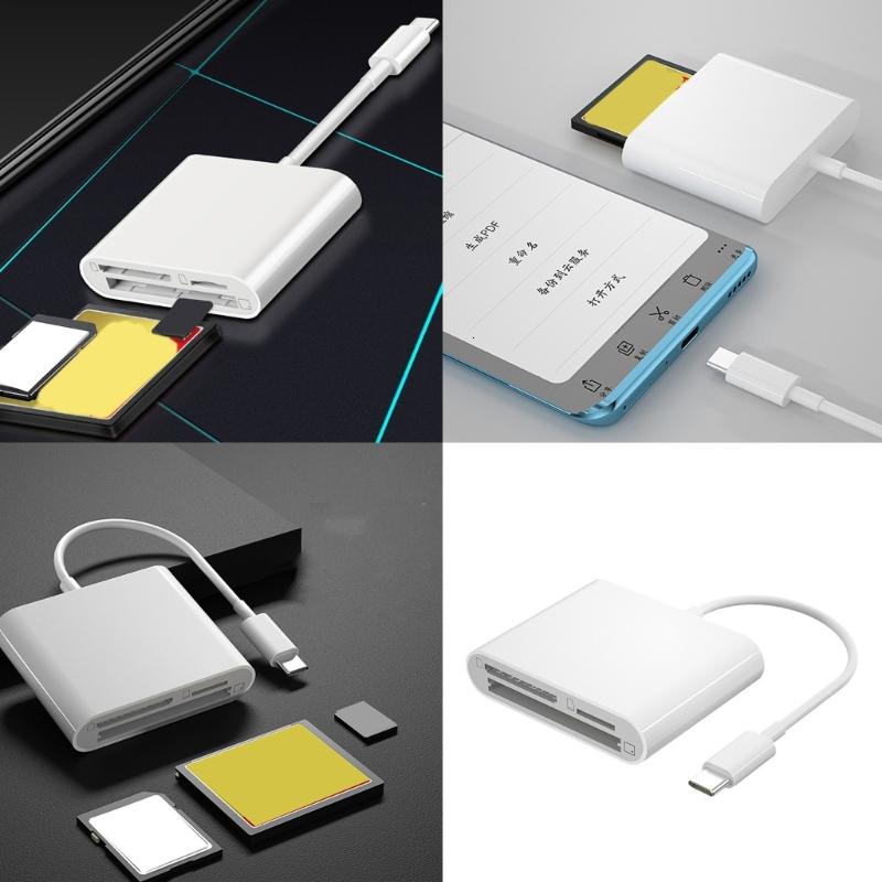 3 Slot Reader Memory Stick Adapter USB C to TF Reader for Camera Phone Laptop Computer Memory Reader Harga  17 Ringgit*Penghantaran Percuma