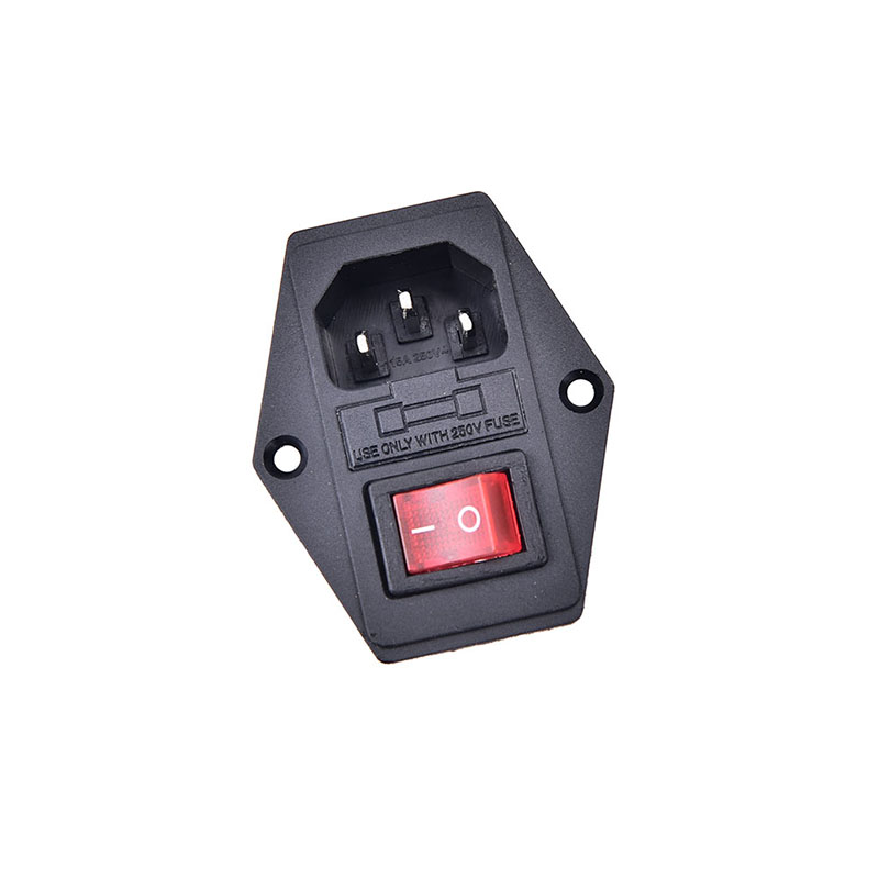 [Auto Stuffs] Phích cắm Mô đun đầu vào 3 chấu IEC320 C14 Ổ cắm điện Nam 10A 250V