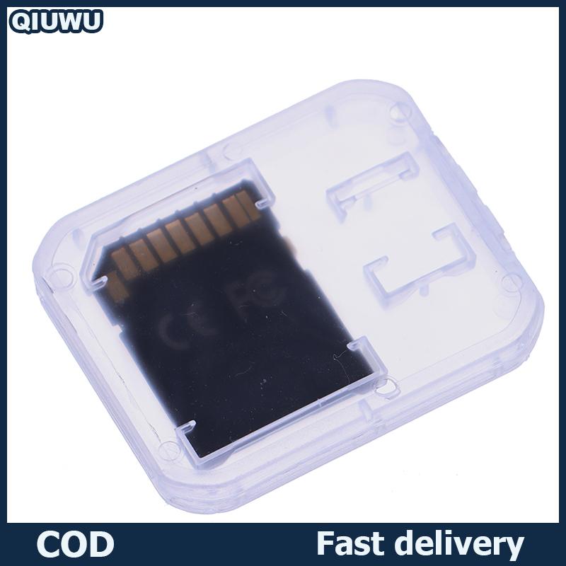 QIUWU กล่องเมมโมรี่การ์ดพลาสติกใสขนาดไมโคร SD TF จำนวน10ชิ้น ราคา 22 บาท*ส่งฟรี