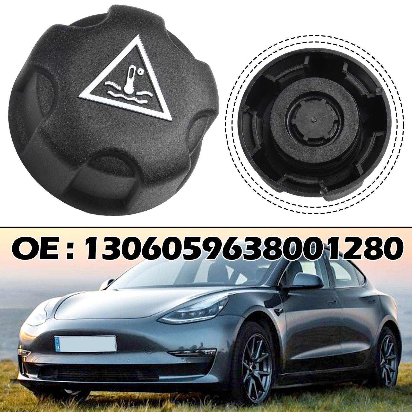 [Tự động thời trang] Vỏ Nắp Thùng chứa giảm áp tản nhiệt động cơ cho 106/107/206/207/307/308 9638001280