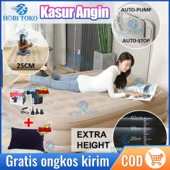 🔥Kasur Tidur Angin [186cm x75cm] /Kasur Angin Single/kasur angin pompa listrik outdoor Kasur pompa lipat kasur tiup Queen kasur angin camping perjalanan Termasuk pompa udara/Paket Kasur Angin Matras Angin Mobil Tempat Tidur Mobil Travelling Kasur Tiup