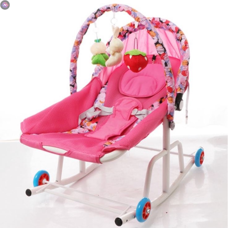 ลด 50% (พร้อมส่ง)เปลเด็ก เปลโยกเด็ก รถนอนอ เปลนอนเด็ก แบบมีล้อเลื่อนปรับเอนได้ ระดับ TPK-79 ราคา 993 บาท*ส่งฟรี