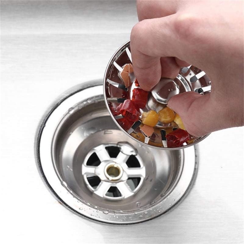 Chén Lọc chậu rửa thép không gỉ bồn rửa Nút chặn rác Bộ lọc anticlogging Bồn Rửa Nhà Bếp lưới ráo nước Phụ kiện bồn rửa lâu dài