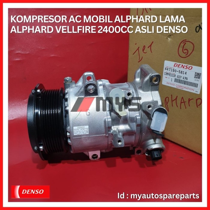 Kompressor KOMPRESOR Ac Mobil Alphard LAMA ASLI Denso Harga 5,835,336 rupiah*Gratis Ongkir