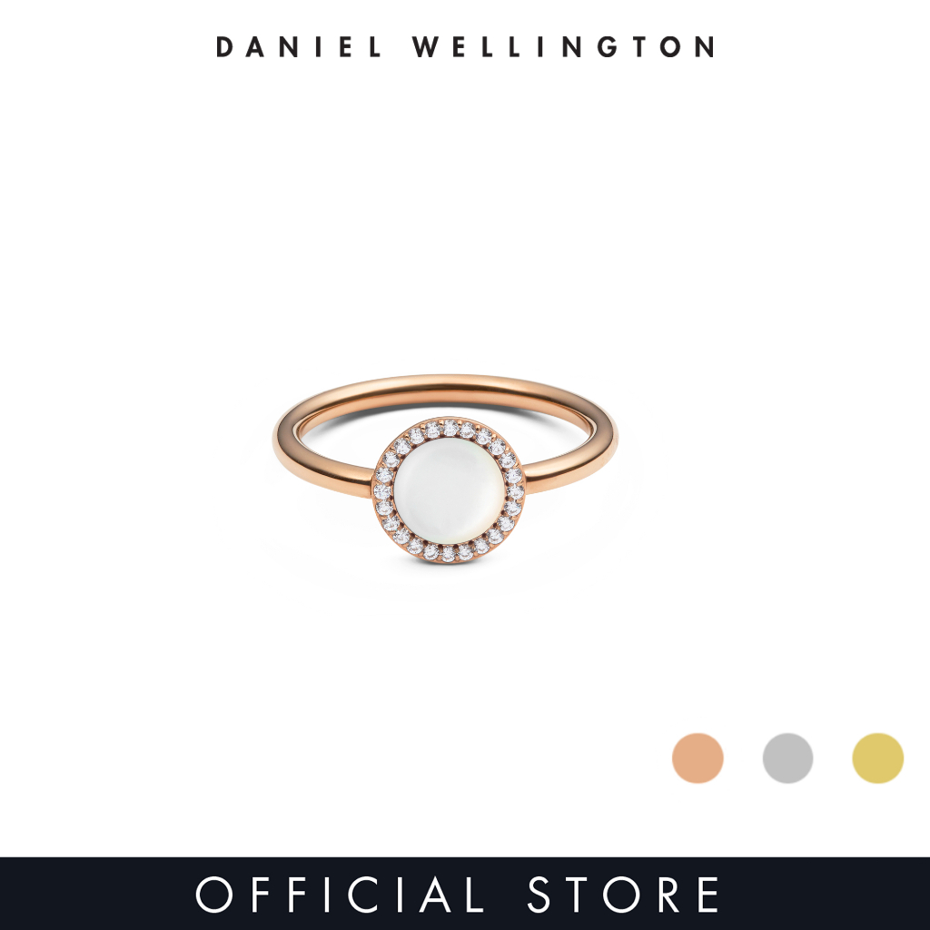 Daniel Wellington Audrey Ring Mother of Pearl - Semi-Precious Stones Rose gold / Silver / Gold - Unisex Ring for women and men stainless steel Ring DW Official Authentic Original - แหวน ผู้หญิง ผู้ชาย ราคา 2,759 บาท*ส่งฟรี