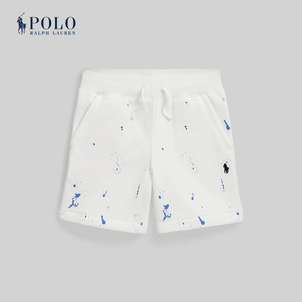 Polo Ralph Lauren Kids Boys Shorts-Paint-Splatter-Print Fleece Short CWPOSHOBBQ20135 100 White ราคา 5,900 บาท*ส่งฟรี