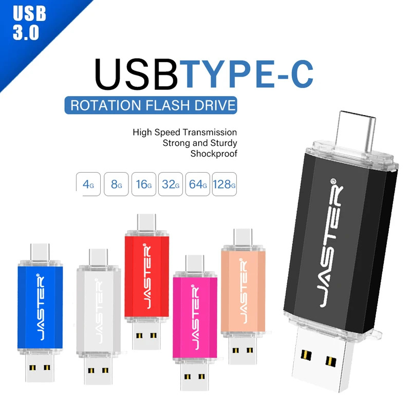 Ổ đĩa flash USB tốc độ cao loại C OTG 128GB 64GB 32GB 16GB 8GB 4GB cho thiết bị loại C
