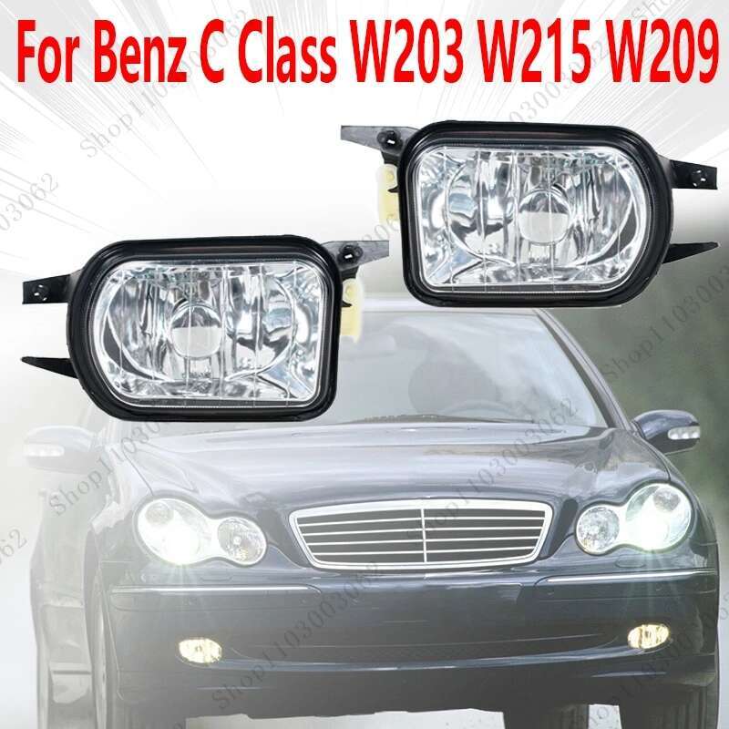 For 02-07 Mercedes Benz W203 C-Class Fog Lights Assembly Clear Lens 431210