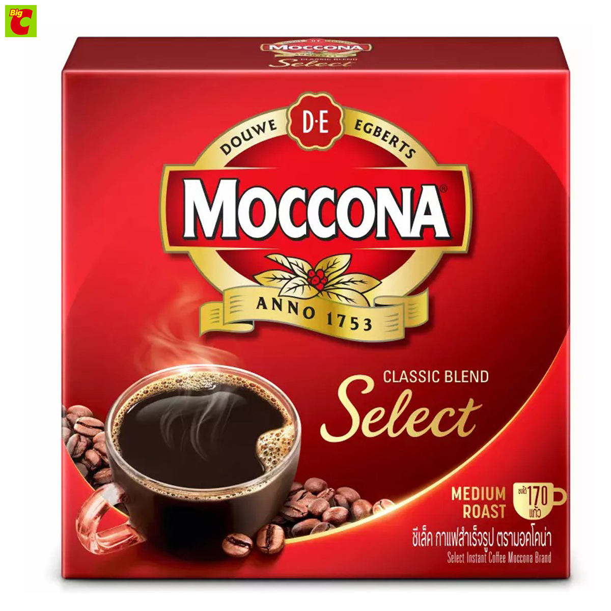 มอคโคน่า ซีเล็ค กาแฟสำเร็จรูป ชนิดเติม 340 ก. - ยี่ห้อ Moccona ราคา 275 บาท*ส่งฟรี