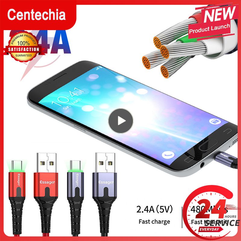 {:-- "" "" Loại C sạc điện thoại dây Cáp truyền dữ liệu di động dây sạc 2.4A C-Loại xe Cáp sạc nhanh để dây sạc