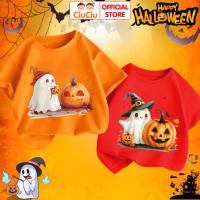 Áo hóa trang Happy Halloween cho bé trai bé gái CIUCIU BABY áo thun cộc tay chất cotton mát co dãn
