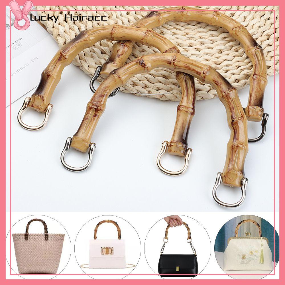 LUCKY HAIRACC Túi Phụ Kiện Hộp quà tặng Xử Lý Vai Túi Dây Đeo Túi xách Ban Nhạc Xử Lý Tre Tay Cầm Túi Có thể tháo rời