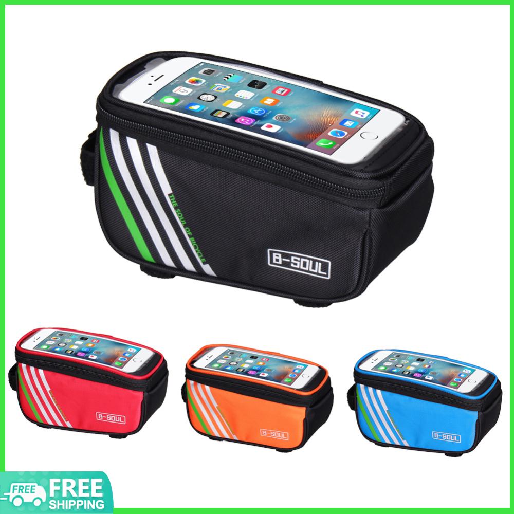 【New Arrival】Bicycle Cycling Bike Frame Front Tube Waterproof Mobile Phone Bag 5.0inch