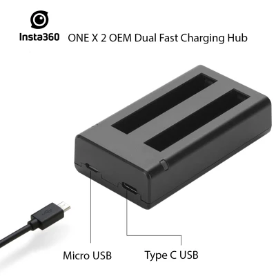 Insta360 ONE X 2 OEM Dual Charger Charging Hub